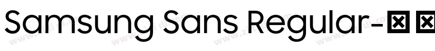 Samsung Sans Regular字体转换